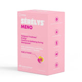 A pink rectangular product box for UPSA Sérélys Meno 60 capsulest, shown at a three-quarter angle to the right on a clean white background.